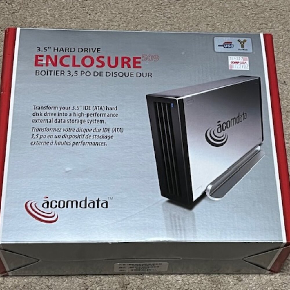 NEW Acomdata 3.5" Hard Drive Enclosure 509